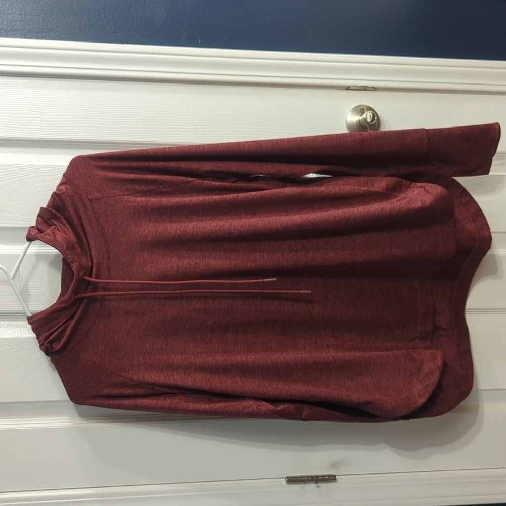 Athleta Red Heathered Sweatshirt Large